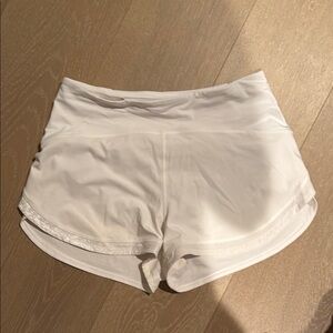Lululemon Athletica White Athletic Shorts